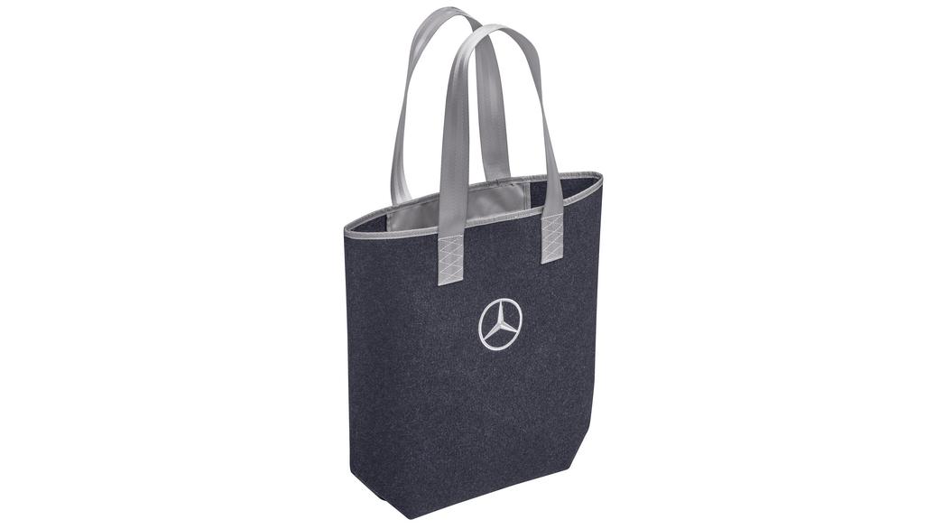 Mercedes-Benz Shopping Bag, Dark Blue, Polyester | Midlands Truck